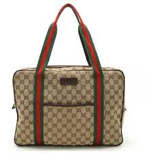 Gucci GG Canvas Tragetasche Braun Beige