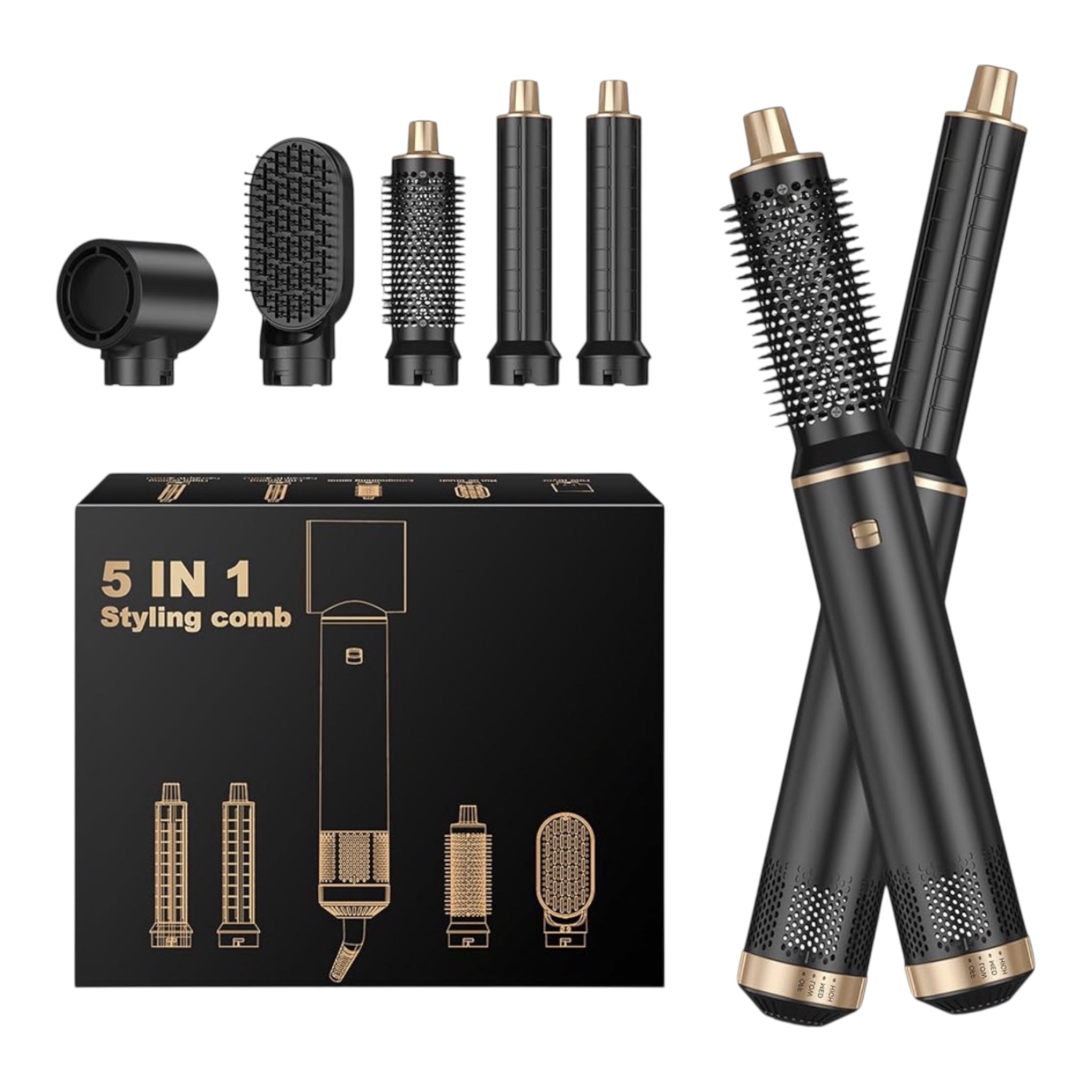 5-in-1 Stylingkamm-Set