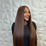 Echthaar Perücke Hell Braun